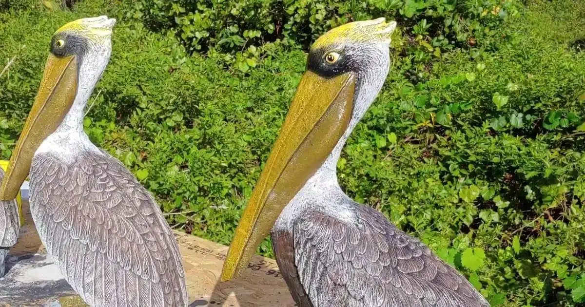 Concrete Pelican Statue